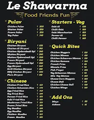 Le Shawarma menu 2