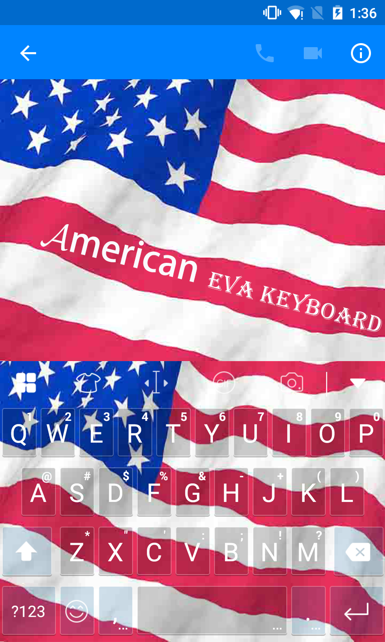 America Banner Emoji Keyboard Screen 1