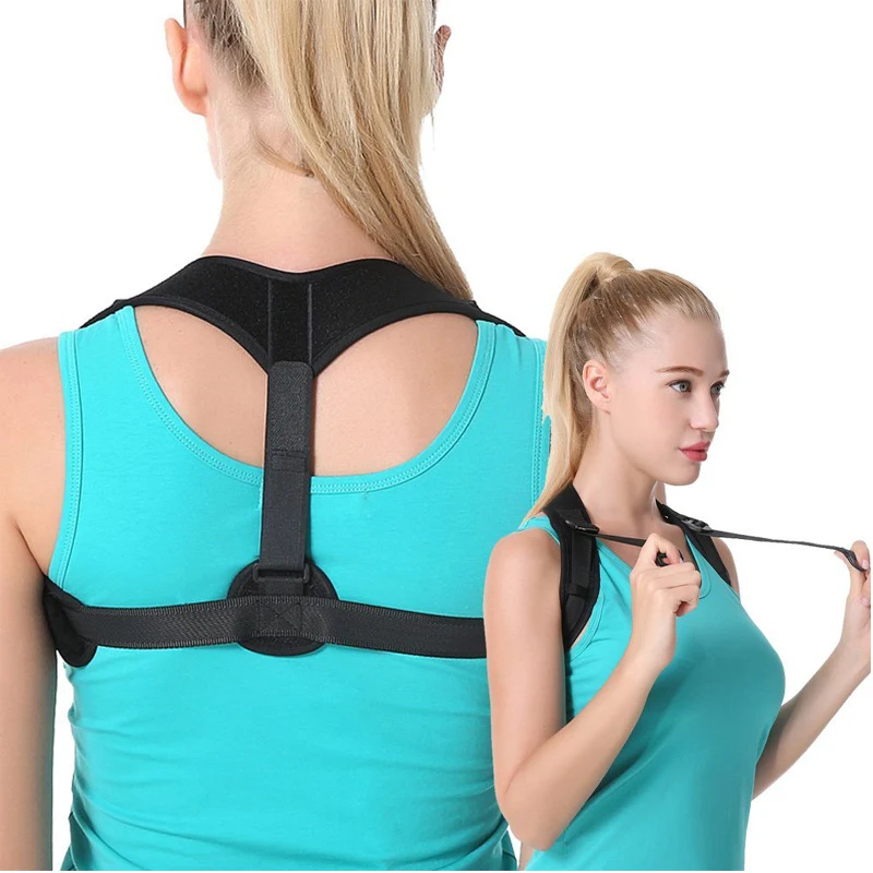 Ceinture de correction de posture dos et clavicule respirante et réglable. Protection de la taille, corrige la cyphose, et améliore la posture.