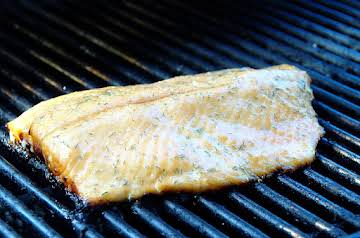 Honey barbecued salmon or trout