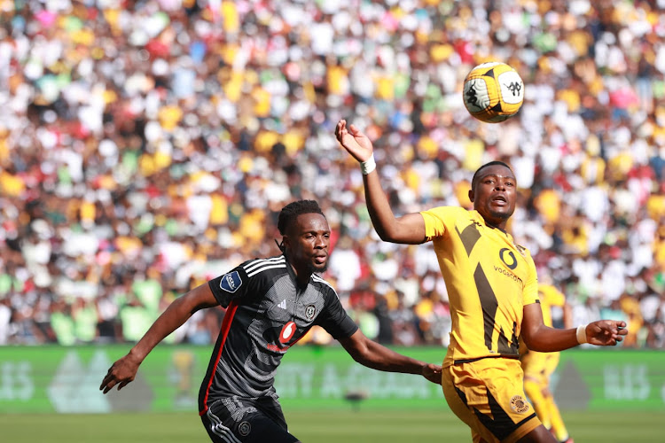 Christian Sale of Chiefs and Olisa Ndahof Pirates during the DStv Premiership match between Kaizer Chiefs and Orlando Pirates at FNB Stadium in Johannesburg.