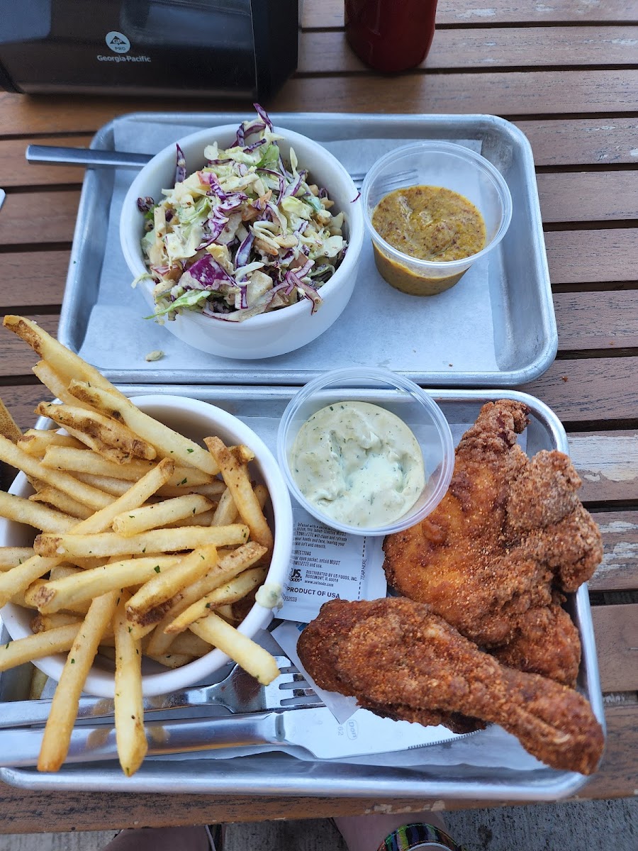 Gluten-Free Fried Chicken at On Rotation Brewery & Kitchen