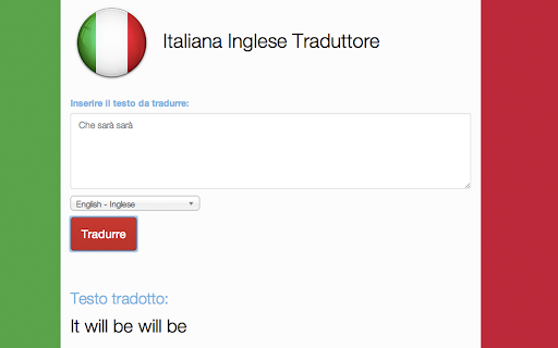 Italiana Inglese Traduttore tradotto: 