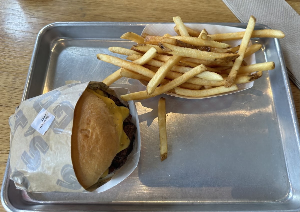 Bacon Cheeseburger and Fries