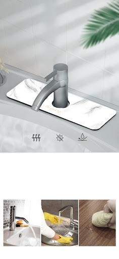 Title 5, Faucet Hydrophilic Pad Microfiber PU Leather Ab...