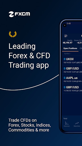 Screenshot FXCM – CFD & Forex Trading