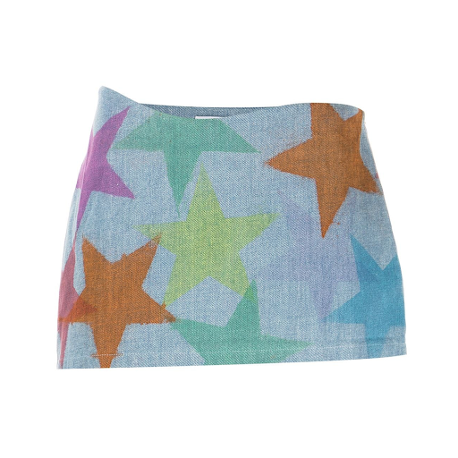 Collina Strada Star Denim Mini Skirt