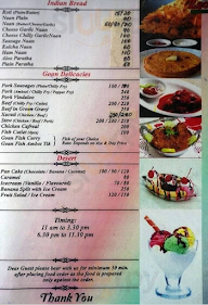 Zeons Restaurant menu 2