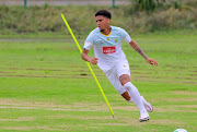 Rushine de Reuck during the South African national mens soccer team training session at Peoples Park, Moses Mabhida Stadium on November 11, 2020 in Durban, South Africa. 