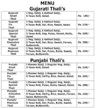 Standard's Punjabi Khana menu 1