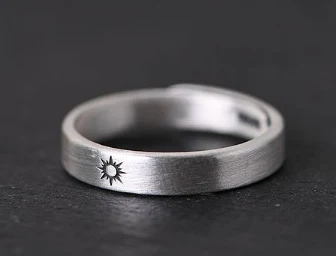 Title 2, Girlfriends Style Zilveren Zon Maan Sieraden Ri...