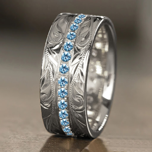 Title 4, Fashion Wheat Rings for Men and Women Unique an...