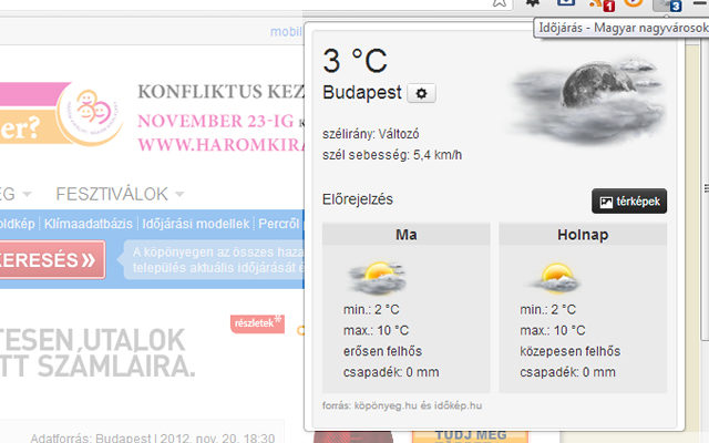 Idõjárás - Magyar nagyvárosok Preview image 4