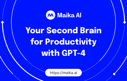 Maika AI - Your Second Brain with GPT-4 small promo image