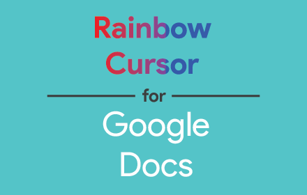 Rainbow Cursor for Google Docs small promo image