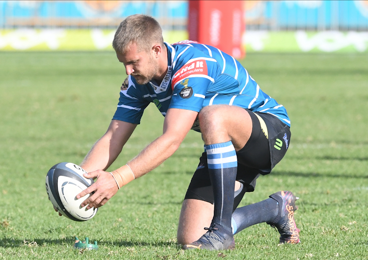 George Whitehead of Griquas during the Currie Cup match against the Lions at Wits Rugby Stadium on April 14 in Johannesburg.