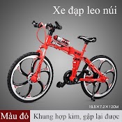 Mô Hình Xe Đạp Leo Núi Khung Kim Loại Gấp Gọn Được Tỷ Lệ 1:8