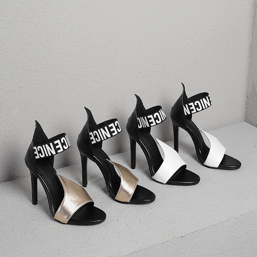 Title 4, Fashion Stiletto Super High Heel Hollow Sandals...