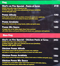 Chef's On Fire menu 1