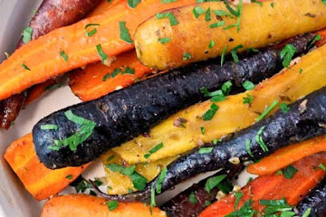 Roasted Carrots with Honey-Mustard Glaze