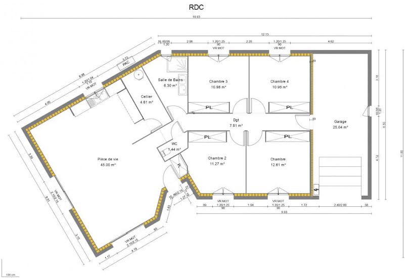  Vente Terrain + Maison - Terrain : 654m² - Maison : 100m² à Chambles (42170) 