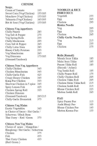 Tandoori Wok- Indian & Chinese Kitchen menu 2