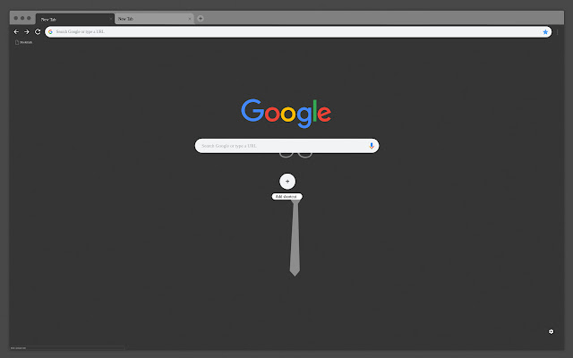 Tie and glasses chrome extension