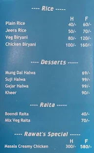 Rawat Kitchen menu 1