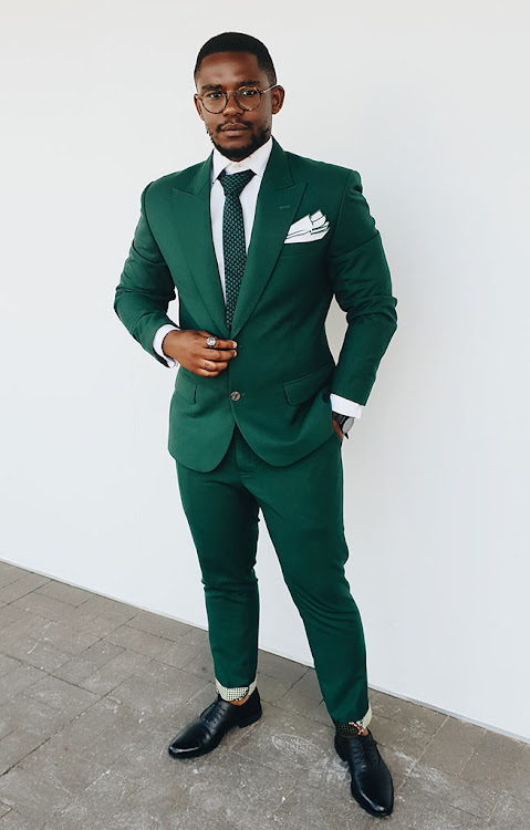 Siya Beyile wears: shirt and tie, suit and trousers, all The Threaded Man; shoes, Hugo Boss