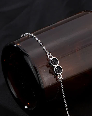 Bracelet Simple à Double Sertissage - 2