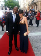 DA's Mmusi Maimane and his wife Natalie at the State of the Nation Address. Photo: Twitter @SAgovnews