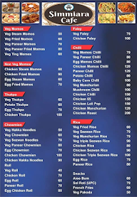 Simmiara Cafe menu 2