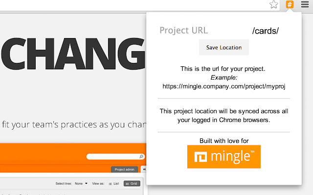 Mingle Card Opener chrome extension