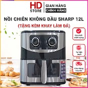 Nồi Chiên Không Dầu Sharp Ks - 12 Công Nghệ Thái Lan Công Suất Lớn Kiểu Dáng Hiện Đại Giảm Đến 80% Chất Béo