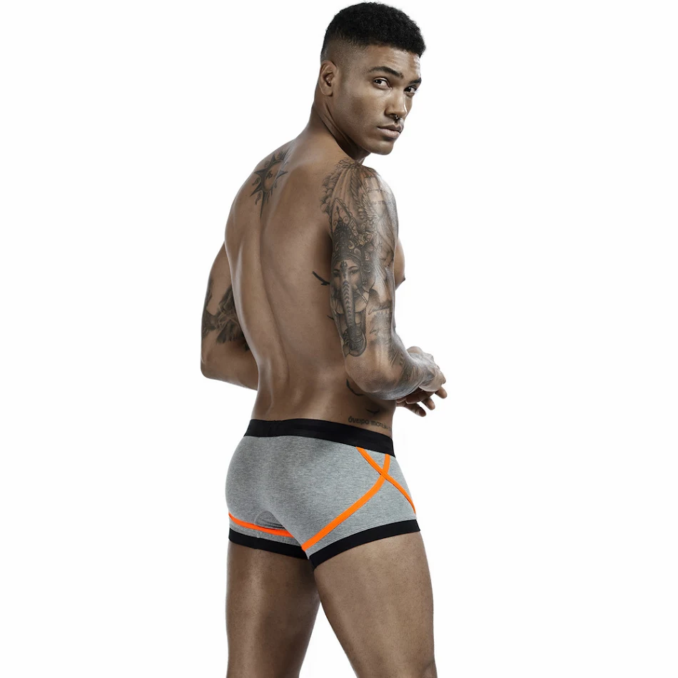 Heren Katoenen Boxershorts Lage Taille Slipjes Superieur Comfort Ademend Herenondergoed Perfecte Pasvorm