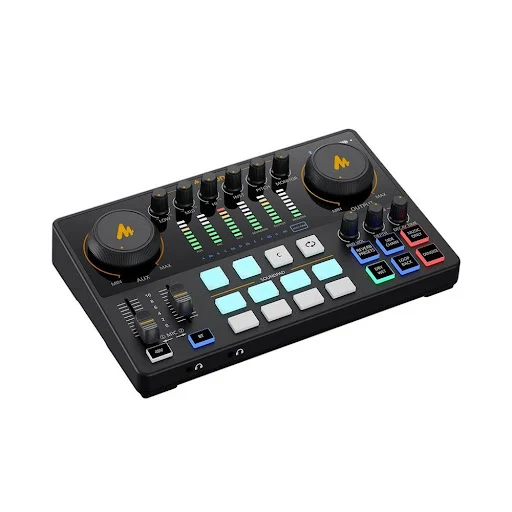 Bộ trộn âm thanh/ Soundcard mixer Livestream Maono AME2