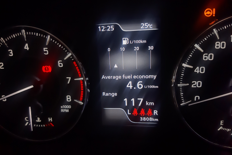 After a reset, the numbers dipped significantly on a freeway stint.