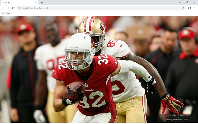 Arizona Cardinals New Tab Theme