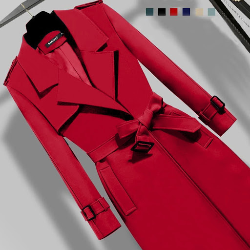 Title 2, Elegante kleding jas voor lente en herfst. Perf...