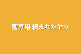 藍専用 頼まれたヤツ