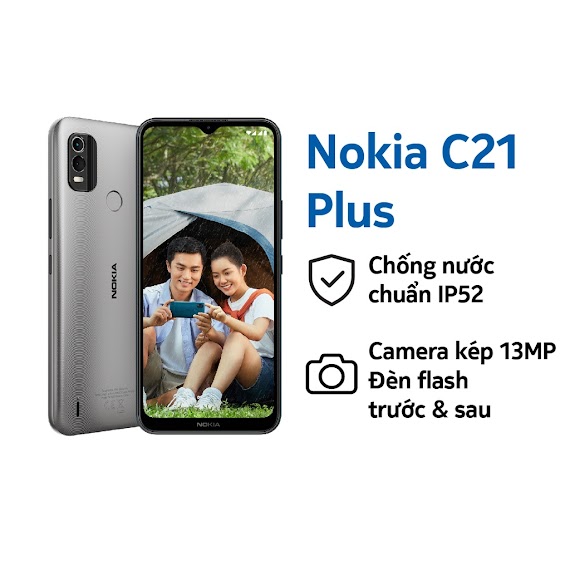 [Mã Elbau4 Giảm 4% Đơn 500K] Điện Thoại Nokia C21 Plus 2Gb/64Gb - Hàng Chính Hãng