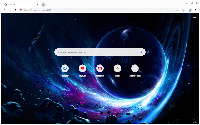 Planets in Space Wallpapers New Tab