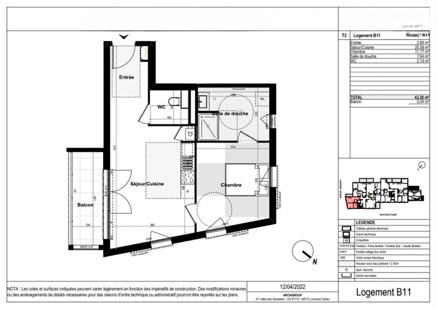 Vente appartement 2 pièces  à Champagne-au-Mont-d'Or (69410), 321 000 €