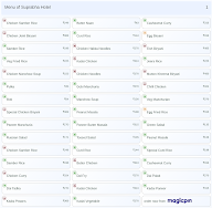 Suprabha Hotel menu 1