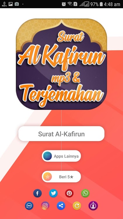 Surah Al Kafirun Mp3 Serta Terjemahan Android Aplicații