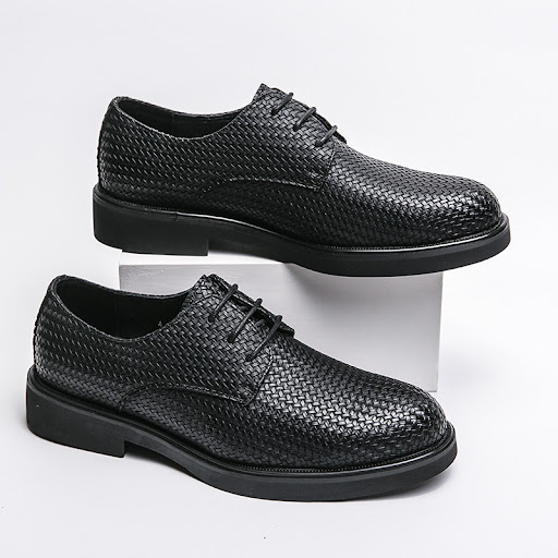 Title 1, Plus Size 3D Woven Leather Shoes for Men and Yo...