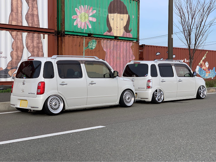 ミラココアのミラココア・コンテナコラボ・兄弟車両？・洗車に関するカスタム事例の投稿画像2枚目
