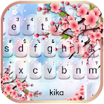 Cover Image of ดาวน์โหลด Pink Glass Sakura Keyboard Theme 1.0 APK