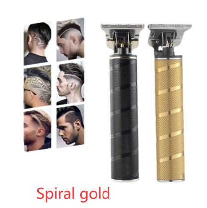 Máquina de cortar cabelo Oil Head com gravura, cortadores elétricos profissionais. Cabelo impecável e cortes precisos para um visual profissional.