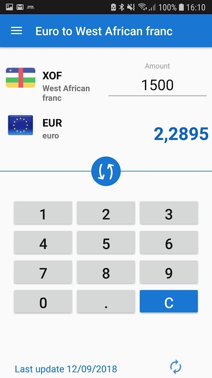 Euro West African Cfa Franc Eur To Xof Converter Android Apps - 